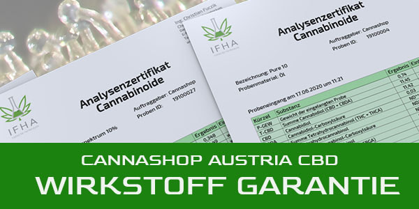 cannabinoide wirkstoffgarantie cannashop austria cbd